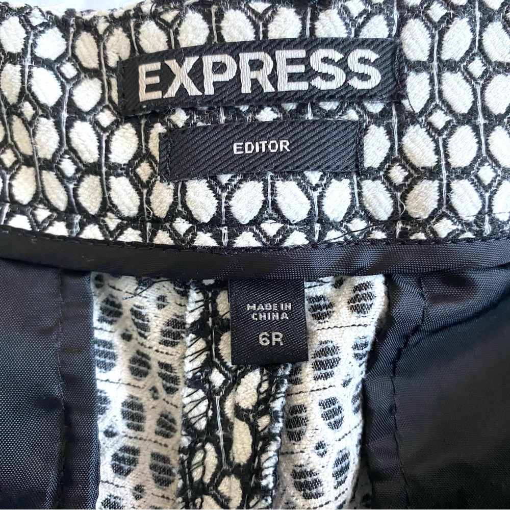 Express Editor Textured Print Trouser - image 3